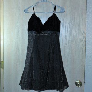 JUMP Black Shimmer Cocktail/Homecoming Dress